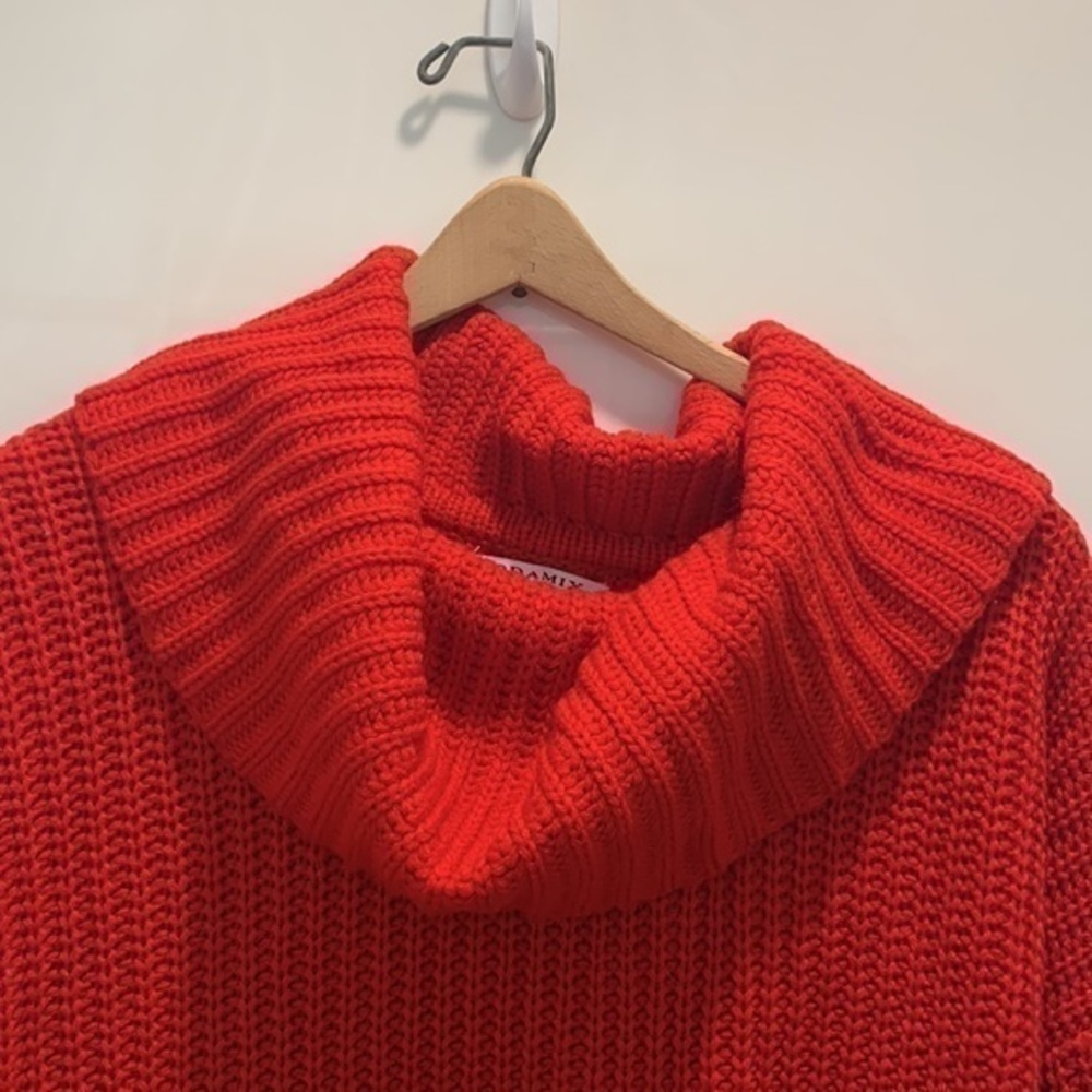 Modamix Red Turtleneck Sweater - Picture 3 of 6